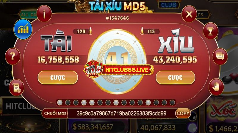 Tài xỉu MD5 Hitclub