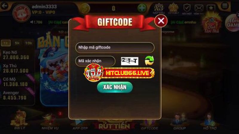 Nhập code game nổ hũ