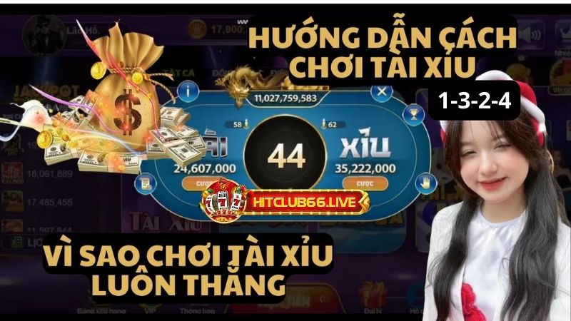 cách đánh Tài Xỉu 1-3-2-4 hiệu quả